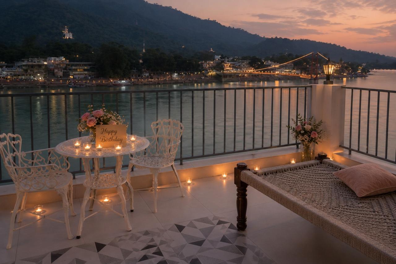 Balcony view of the Ganga